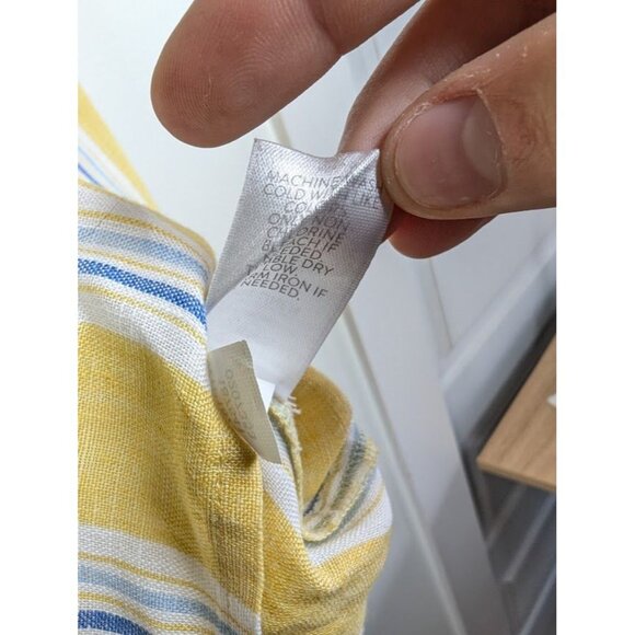 J jill Love Linen Top Size Large Costal Beach Lagenlook Tunic Summer Lightweight - Picture 6 of 7